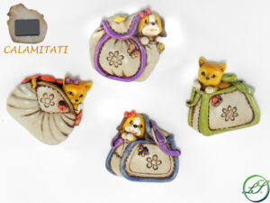 MAGNETE BORSETTA IN RESINA 4 ASS. 4H.4,5 CM. *OUTLET*