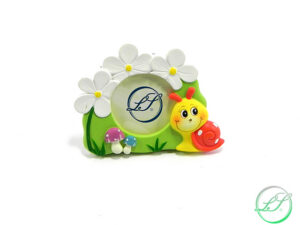 PORTAFOTO LUMACA IN RESINA 10XH.8 CM. (4X4)*OUTLET*