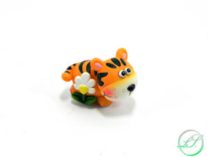TIGRE IN RESINA 4X3XH.3 CM *OUTLET*
