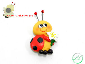 COCCINELLA IN RESINA C/MAGNETE 5XH.7 CM