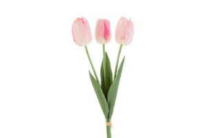 SET 3 TULIPANI PLASTICA REAL TOUCH 50CM COL.ROSA