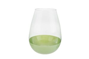 VASO VETRO 18x18xh.23CM COL.VERDE