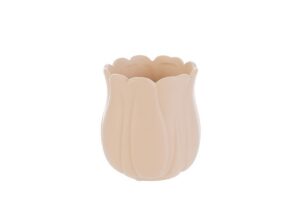 VASETTO CERAMICA COL.BEIGE 10x10xh.11CM