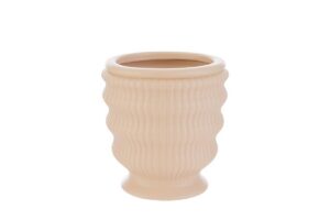 VASETTO CERAMICA COL.BEIGE 14x14xh.15CM