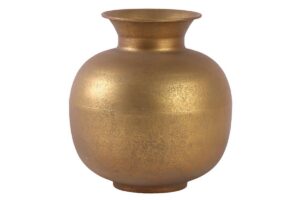 VASO METALLO ORO 18,5xh.34CM