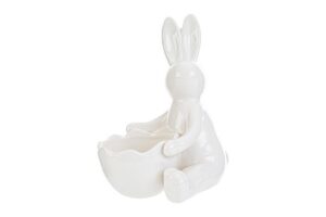CONIGLIETTO CERAMICA PASQUA BIANCO 16x12xh.17CM