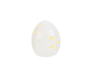 UOVO CERAMICA LED PASQUA BIANCO 7x7xh.8CM