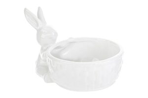 CONIGLIETTO CERAMICA PASQUA BIANCO 16,5x12xh.11CM