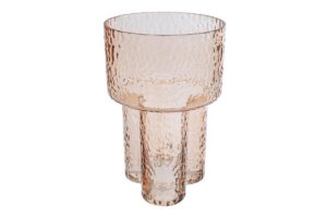 VASO VETRO COL.AMBRA 20x20xh.30,5CM