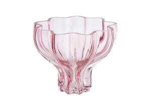 VASO VETRO COL.ROSA 16x16xh.13CM