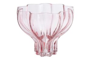 VASO VETRO COL.ROSA 20x20xh.16CM