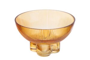 VASO VETRO COL.AMBRA 18x18x11CM