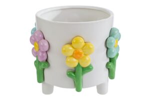 VASO CERAMICA DEC.FIORI diam.19,5xh.17,5CM
