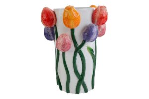 VASO CERAMICA DEC.FIORI 24,5x24xh.31,5CM