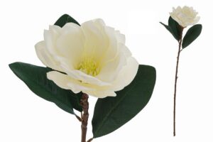 FIORE ARTIFICIALE REAL TOUCH MAGNOLIA COL.BIANCO 73CM