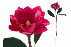 FIORE ARTIFICIALE REAL TOUCH MAGNOLIA COL.FUCSIA 73CM