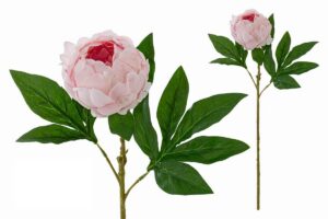 FIORE ARTIFICIALE REAL TOUCH PEONIA COL.ROSA 58CM