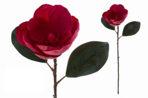 FIORE ARTIFICIALE REAL TOUCH MAGNOLIA COL.FUCSIA 70CM