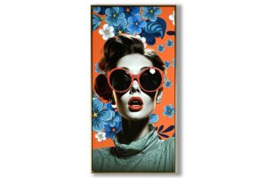 TELA DECORATA RITRATTO 63x123CM