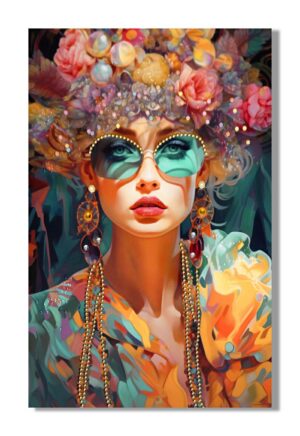 TELA DECORATA RITRATTO 60x90CM