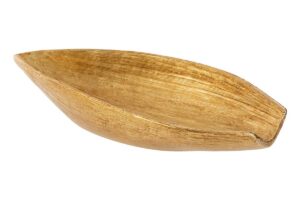 VASSOIO IN RESINA FOGLIA ORO 27x13xh.4CM