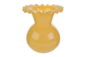 VASO VETRO GIALLO 22,5xh.24CM
