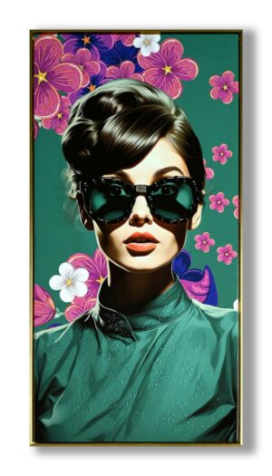 TELA DECORATA RITRATTO 63x123CM