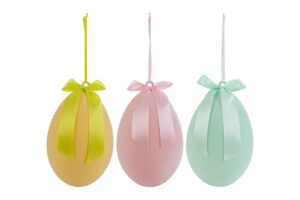 APPENDINO UOVO PLASTICA FLOCCATO3COL.ASS.28x42CM