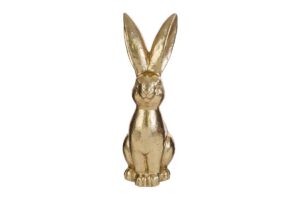 CONIGLIO RESINA GOLD 12x10xh.29,5CM