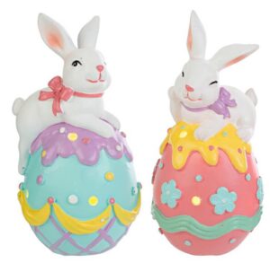 CONIGLIO RESINA LED 2ASS.7x6,5xh.13CM