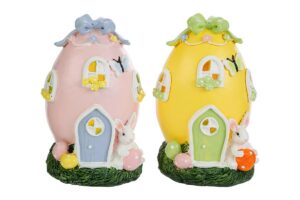 UOVO RESINA LED 2ASS.10x11xh.14CM