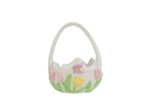 CENTROTAVOLA PORCELLANA TULIPANI9,5x9.5xh.12CM