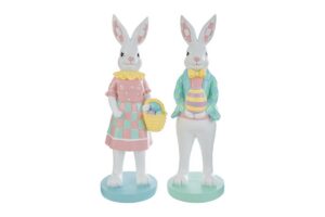 CONIGLIO PASQUA RESINA 2ASS.13x12xh.35CM