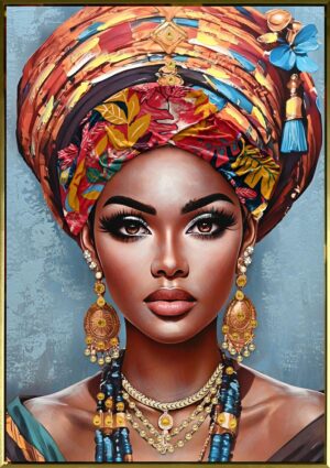 TELA DECORATA RITRATTO 72x102CM