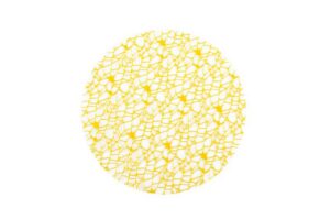 TULLE RETE DIAM.23 CM.GIALLO *OUTLET*