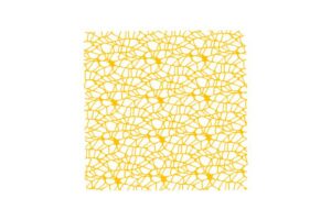 TULLE RETE QUADRATO 24 CM GIALLO