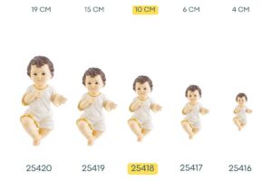 GESU' BAMBINO CON VESTITO 10 CM
