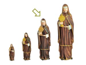 SANTA CHIARA IN RESINA H.30 CM *OUTLET*