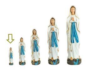 MADONNA LOURDES IN RESINA H.12 CM