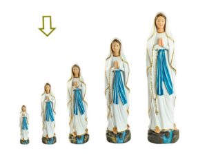 MADONNA LOURDES IN RESINA H.19 CM