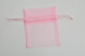 SACCHETTO ORGANZA ROSA 8x9 CM