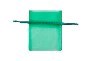 SACCHETTO ORGANZA VERDE 8x9 CM
