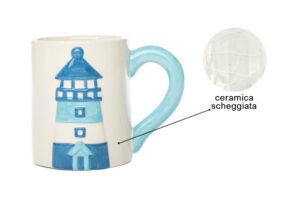 DIFETTATO *OUTLET* SOGGETTO MARINO IN CERAMICA 13x9x10,5 CM