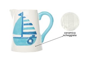 DIFETTATO *OUTLET* SOGGETTO MARINO IN CERAMICA 17x23xh.16 CM