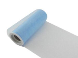 ROTOLO ORGANZA CELESTE 15CMx10Y *OUTLET*