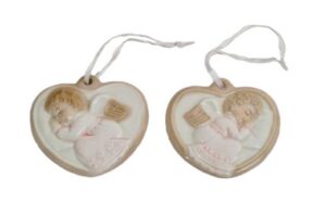 APP.CUORE C/ANGELO 2 ASS. ROSA 8CM *OUTLET*