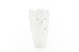 VASO PORCELLANA BIANCA 14,5x14,5xh.29CM