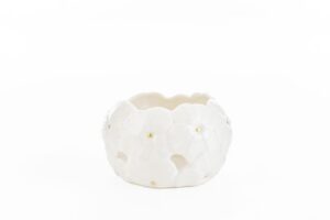 VASO PORCELLANA BIANCA 10x10xh.5,5CM