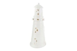 P/CANDELE FARO PORCELLANA BIANCA12x12xh.31CM
