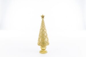ALBERO NATALIZIO RESINA ORO 9x9xh.29CM